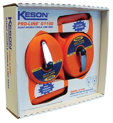 Keson G110D Double Little Gaint Chalk Line Reel  110-Foot - Image 3